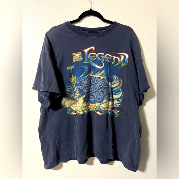 Single stitch Vintage Harley Davidson Motorcycle tee 1996 size XL biker grunge - Picture 1 of 8